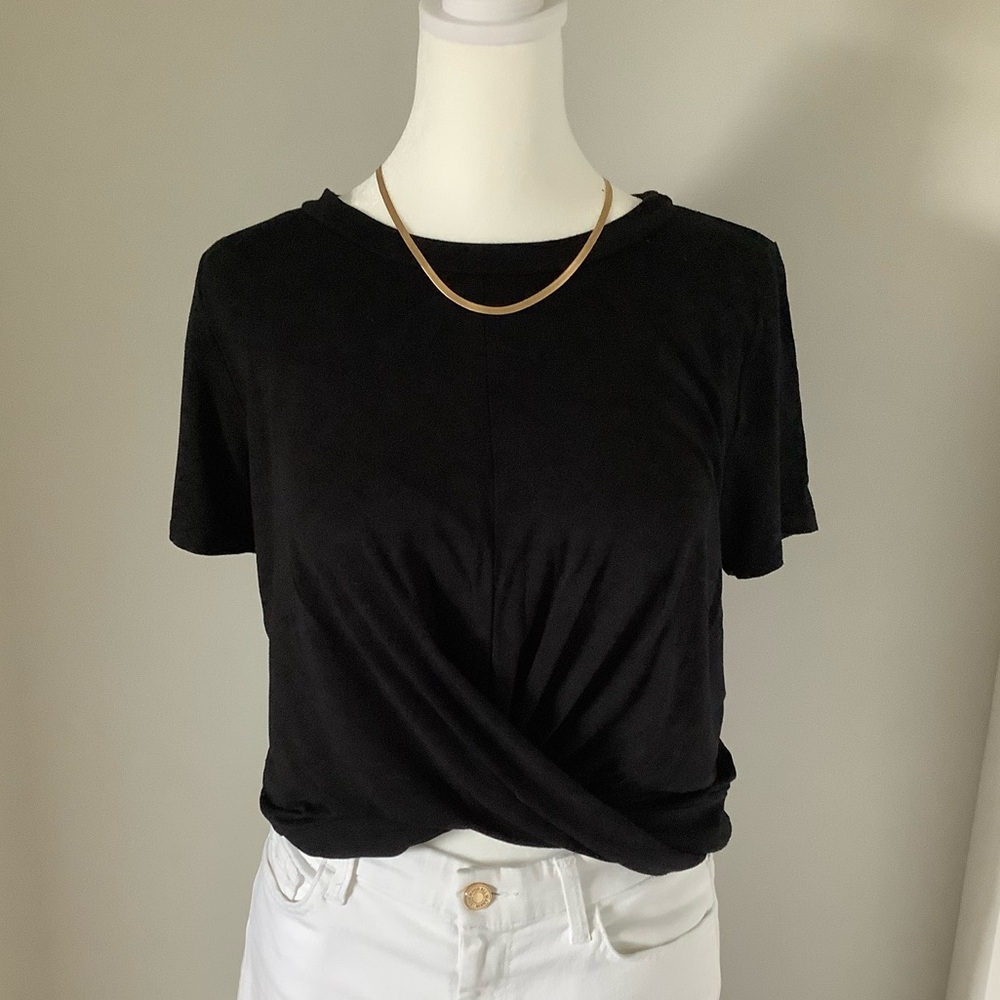 Gaze Black Top | Size Small